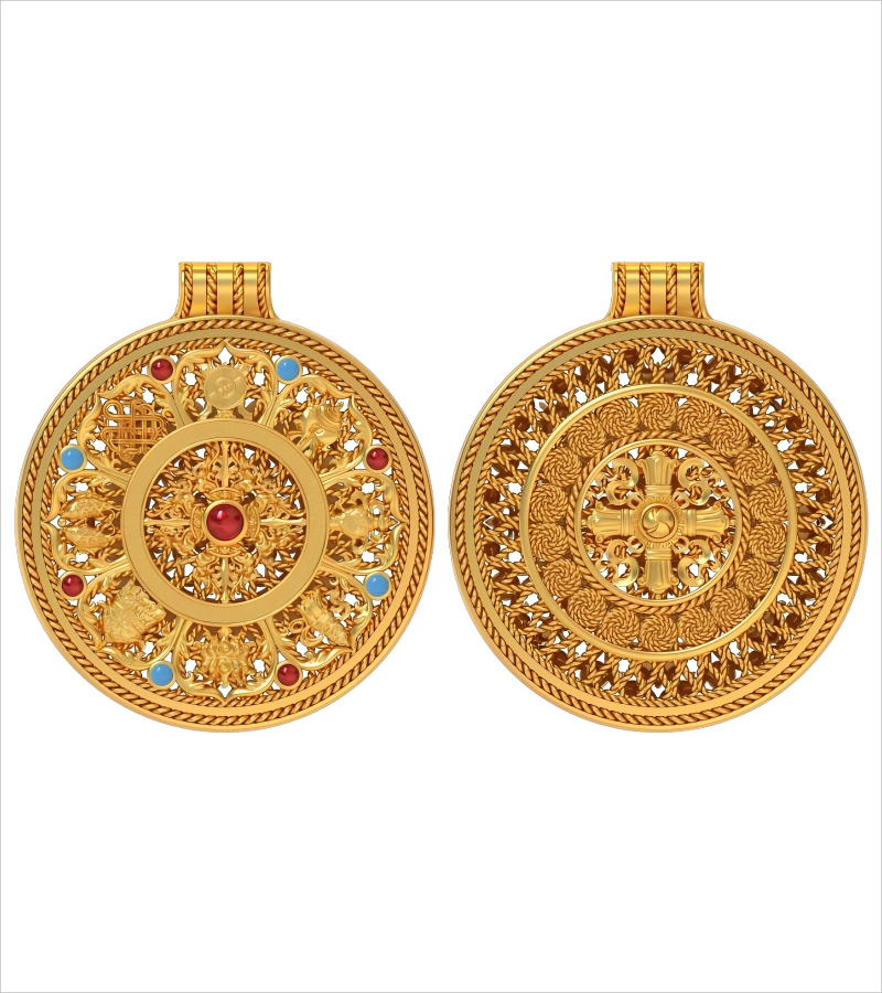 Y54749-珐琅八宝 ￥18