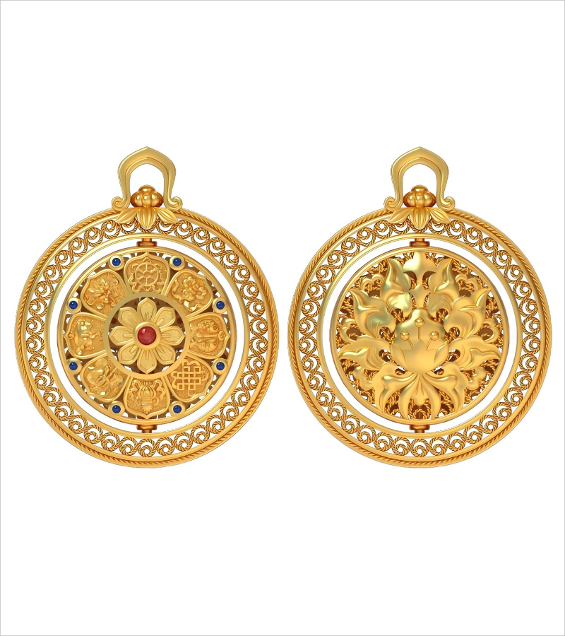 YZQ25890-宝相花（旋转）￥18