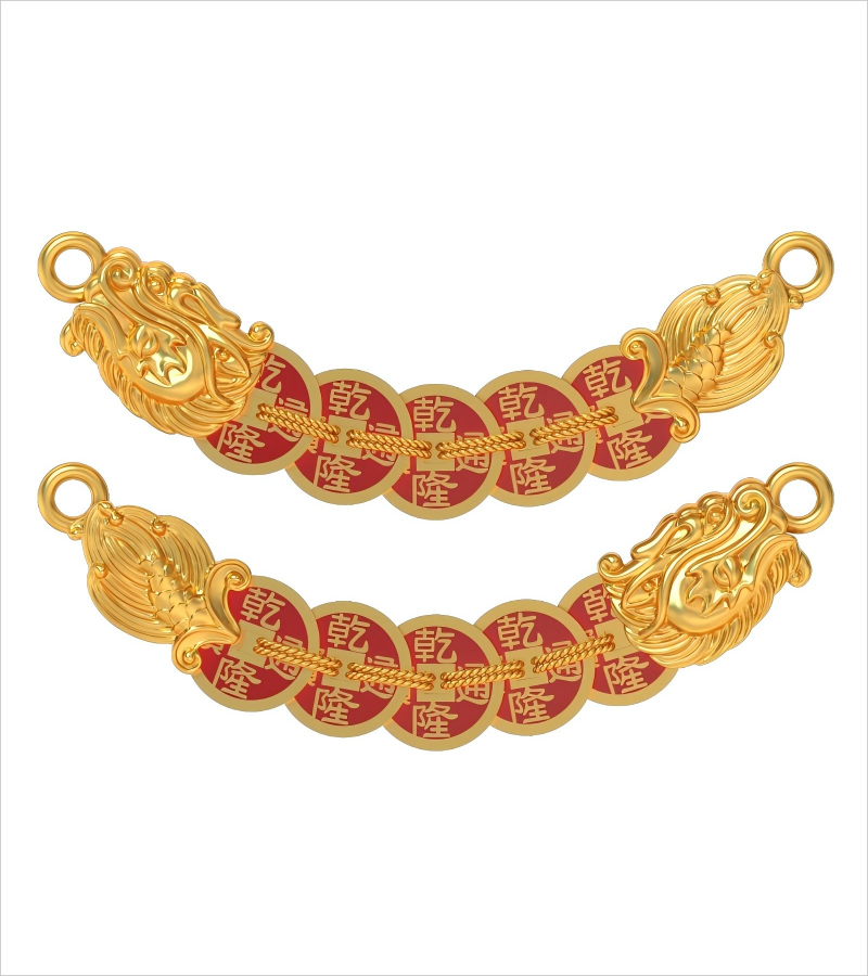 Y46294-五帝钱手链 ￥25