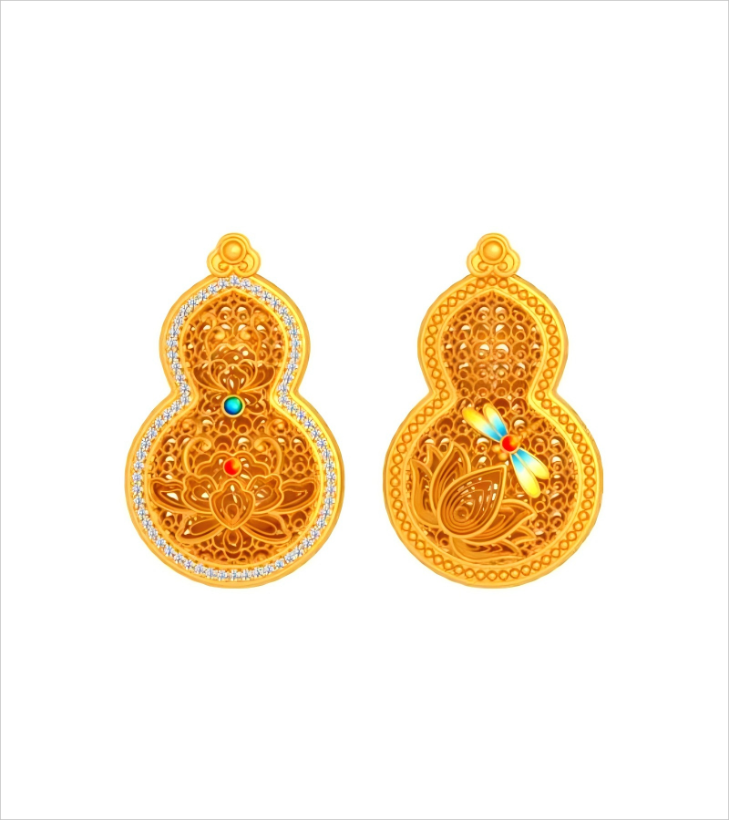 XQ5-葫芦 （镶石款）￥35